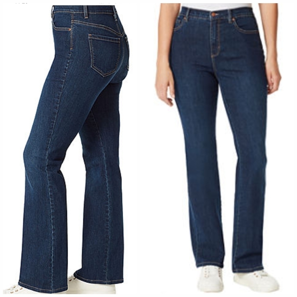 Gloria Vanderbilt Amanda Bootcut Jeans Dark Wash Blue